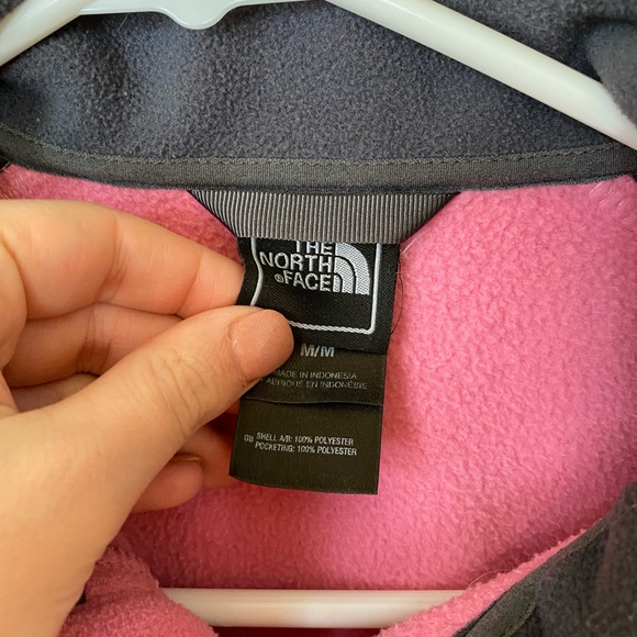 The North Face fleece pink and grey size M - Picture 3 of 4